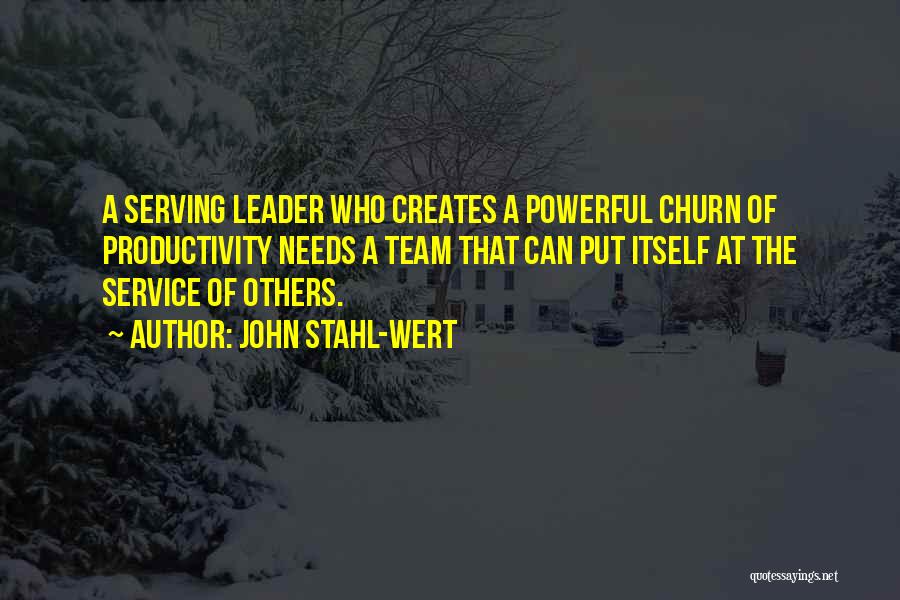 Serving Others Quotes By John Stahl-Wert