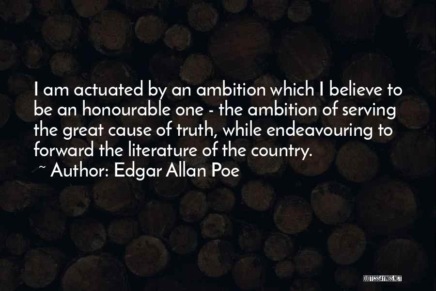 Serving The Country Quotes By Edgar Allan Poe