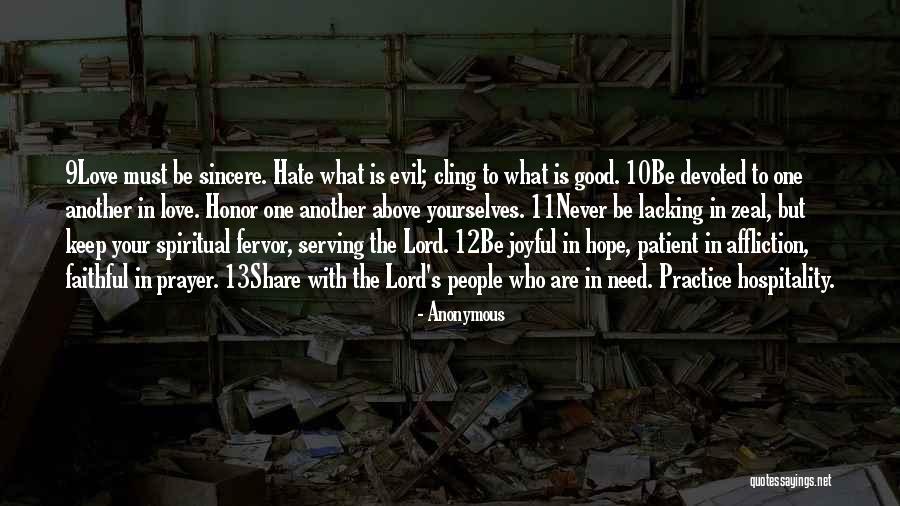 Serving The Lord Quotes By Anonymous Serving The Lord Quotes By Anonymous