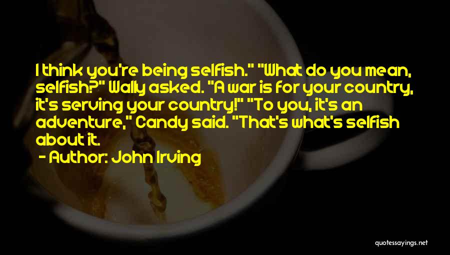 Serving Your Country Quotes By John Irving