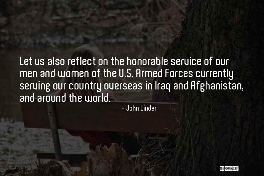 Serving Your Country Quotes By John Linder