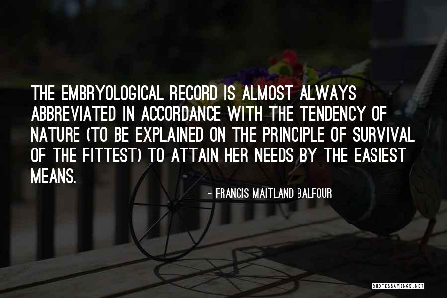 Sessanta Minuti Quotes By Francis Maitland Balfour Sessanta Minuti Quotes By Francis Maitland Balfour