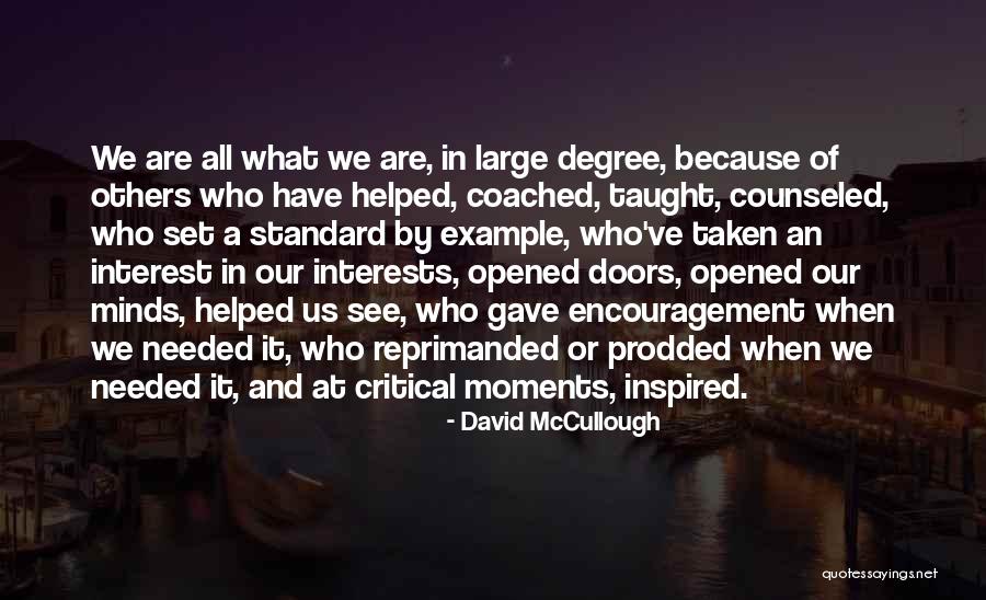 Set An Example Quotes By David McCullough Set An Example Quotes By David McCullough