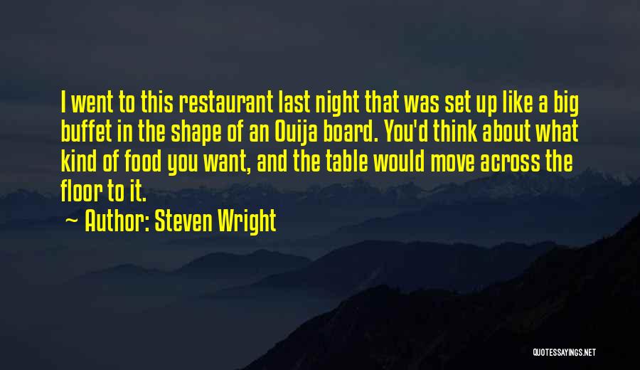 Set Table Quotes By Steven Wright