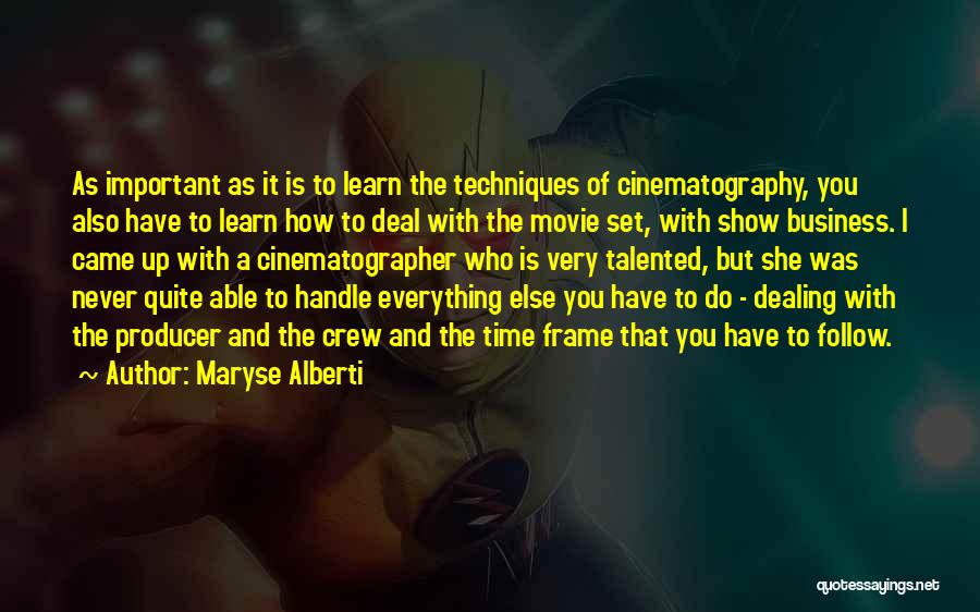 Set Up Movie Quotes By Maryse Alberti