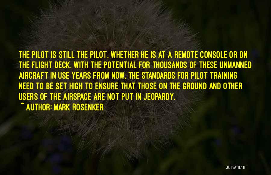 Set Your Standards High Quotes By Mark Rosenker