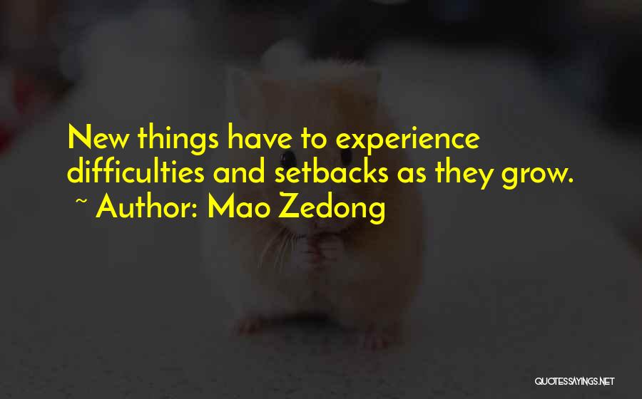 Setbacks Quotes By Mao Zedong