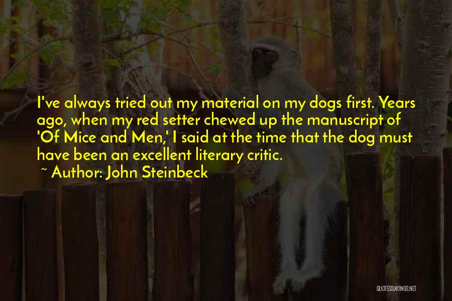 Setter Quotes By John Steinbeck