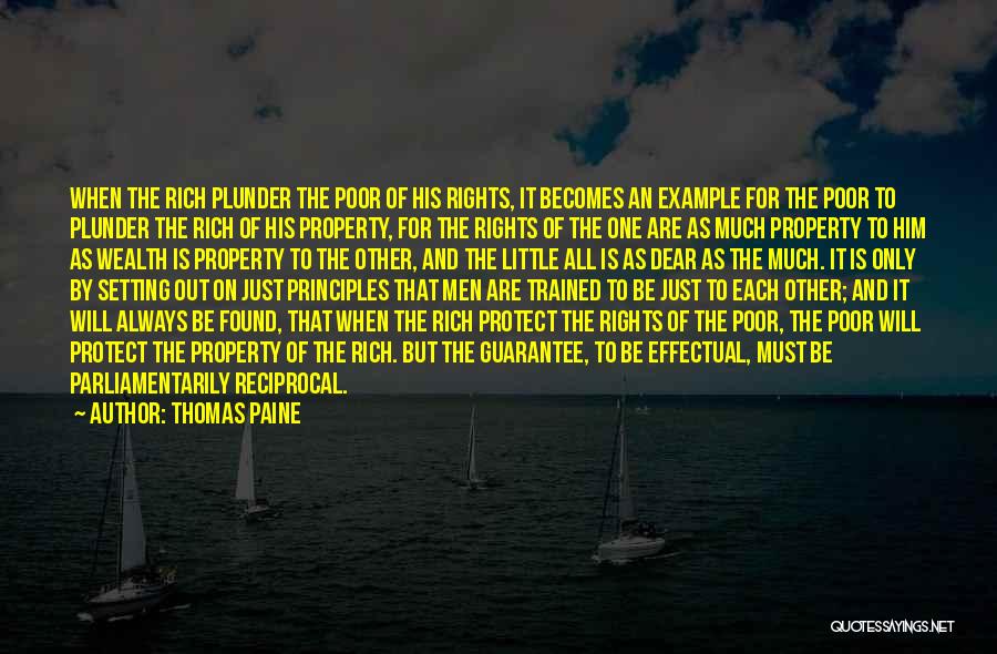 Setting An Example Quotes By Thomas Paine