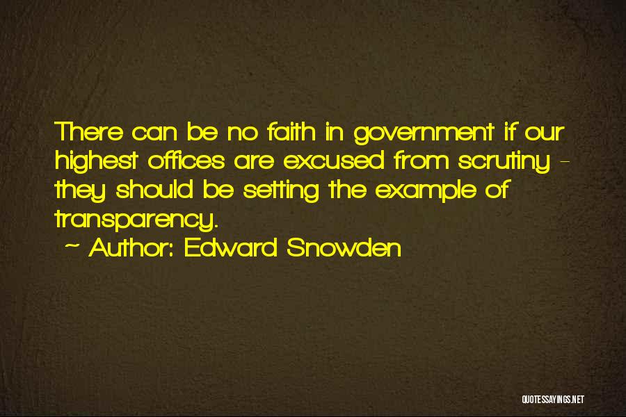 Setting Example Quotes By Edward Snowden