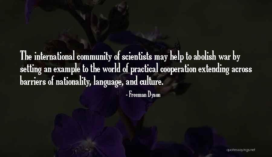 Setting Example Quotes By Freeman Dyson