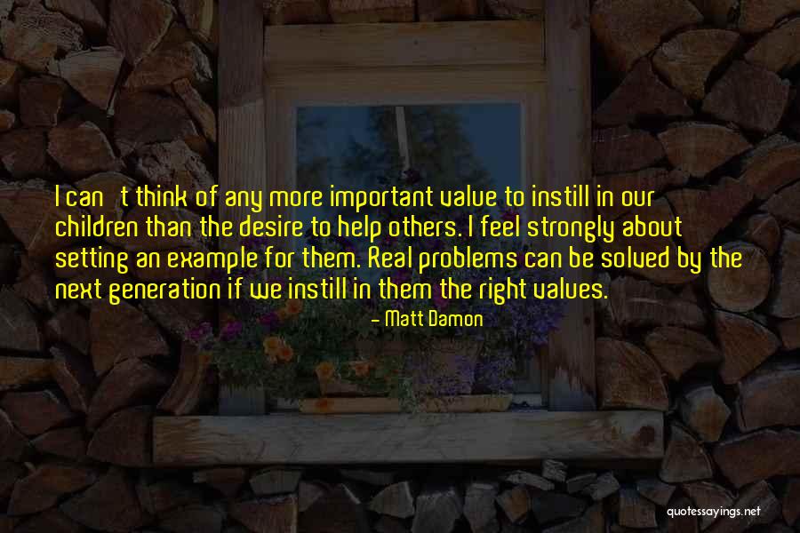Setting Example Quotes By Matt Damon Setting Example Quotes By Matt Damon