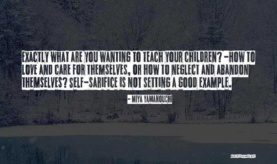 Setting Example Quotes By Miya Yamanouchi Setting Example Quotes By Miya Yamanouchi