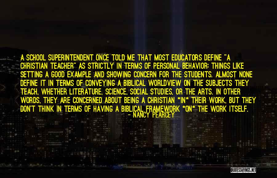 Setting Example Quotes By Nancy Pearcey Setting Example Quotes By Nancy Pearcey