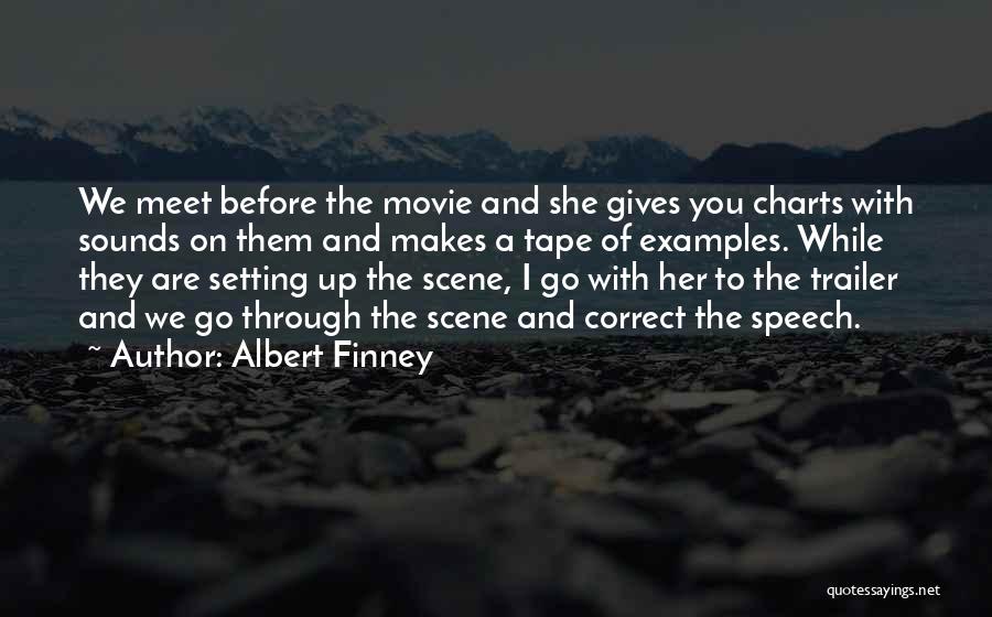 Setting Examples Quotes By Albert Finney