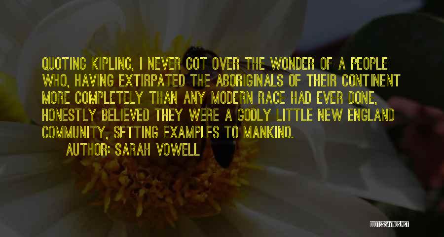 Setting Examples Quotes By Sarah Vowell