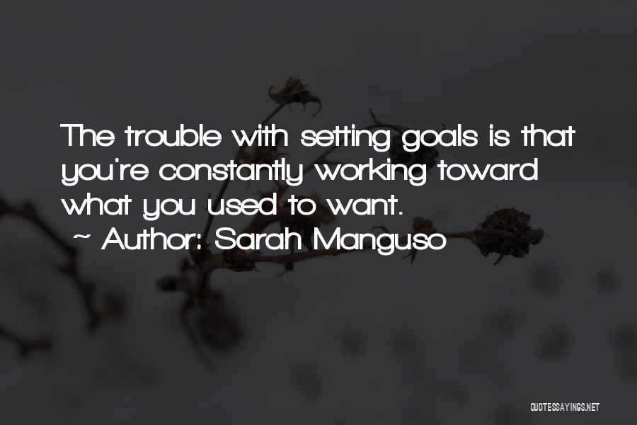 Setting Goals Quotes By Sarah Manguso