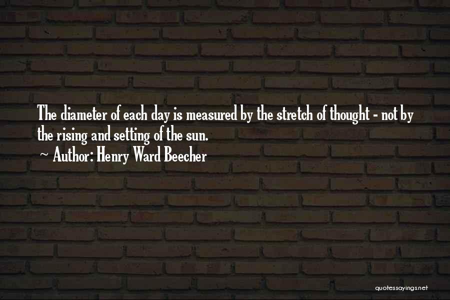 Setting Sun Quotes By Henry Ward Beecher