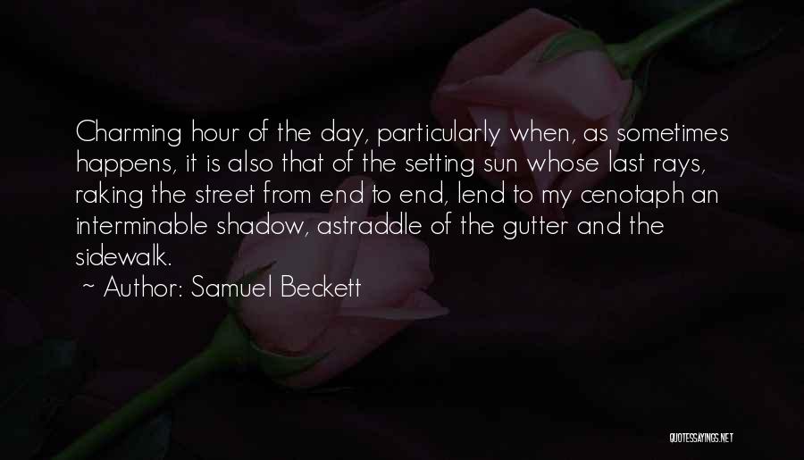 Setting Sun Quotes By Samuel Beckett
