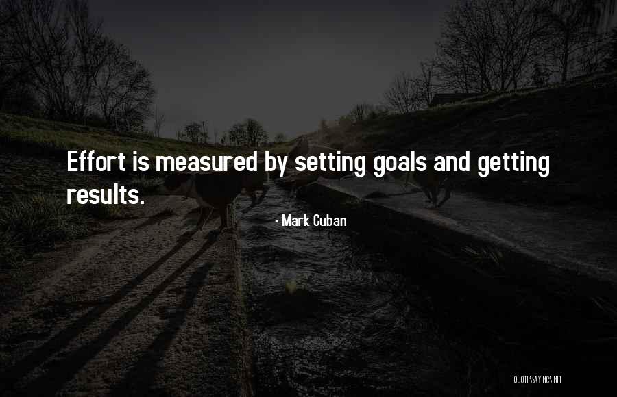 Setting Up Goals Quotes By Mark Cuban