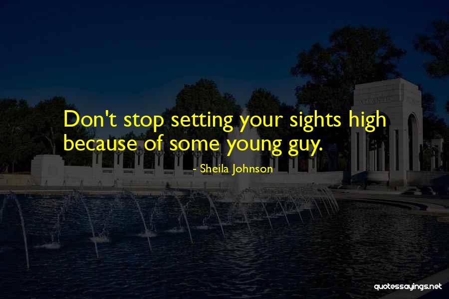 Setting Your Sights Quotes By Sheila Johnson Setting Your Sights Quotes By Sheila Johnson