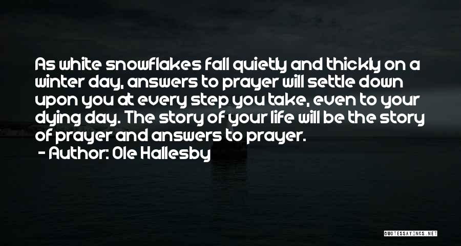 Settle Quotes By Ole Hallesby