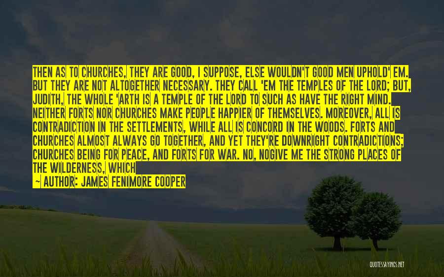 Settlements Quotes By James Fenimore Cooper