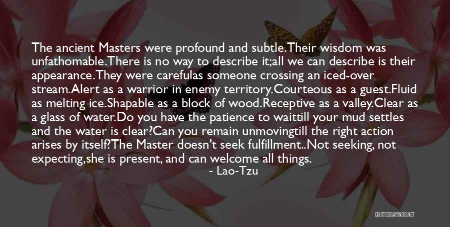 Settles Glass Quotes By Lao-Tzu Settles Glass Quotes By Lao-Tzu