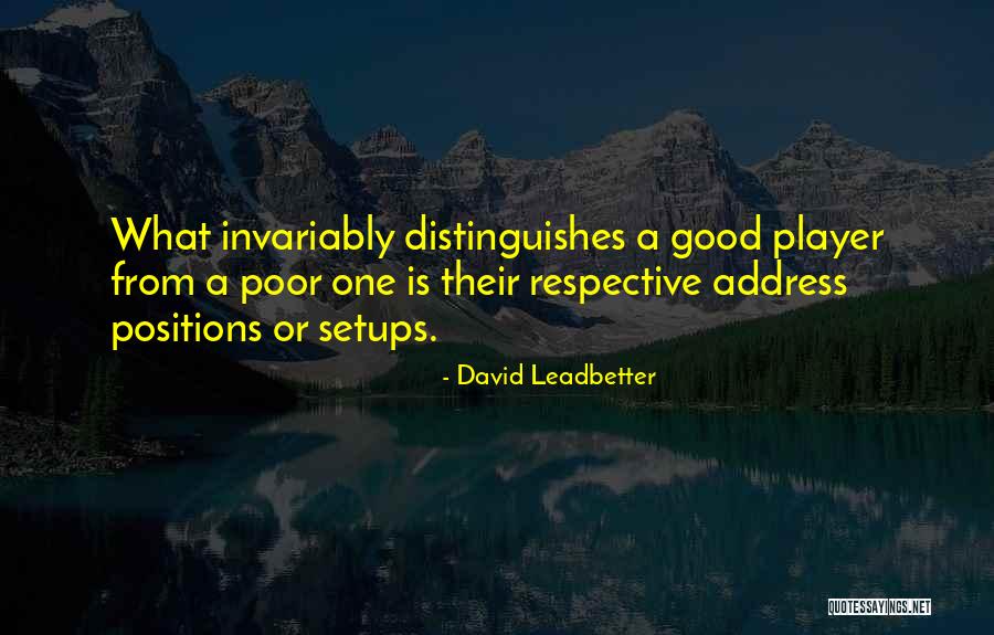 Setups Quotes By David Leadbetter Setups Quotes By David Leadbetter