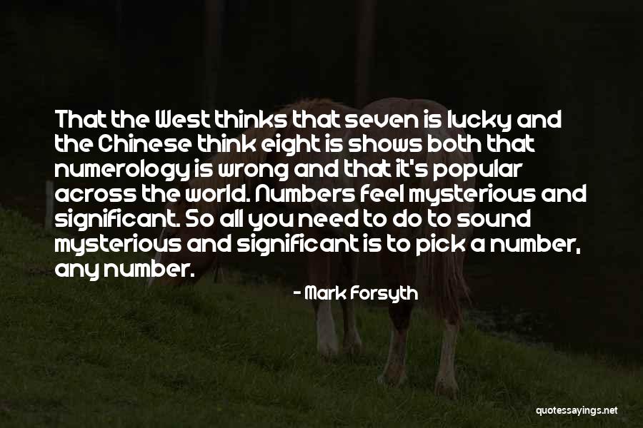 Seven In Chinese Quotes By Mark Forsyth Seven In Chinese Quotes By Mark Forsyth