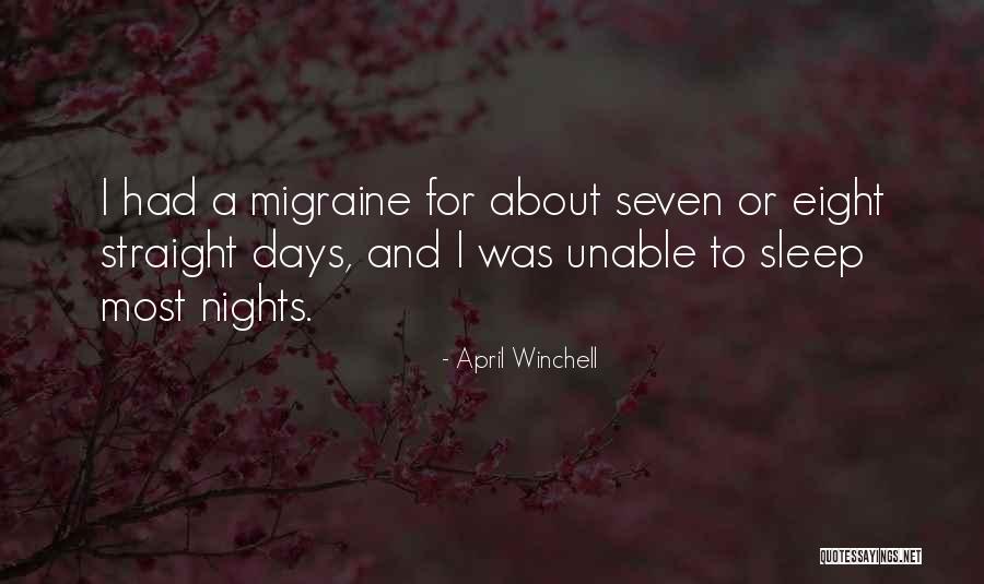 Seven Nights Quotes By April Winchell Seven Nights Quotes By April Winchell