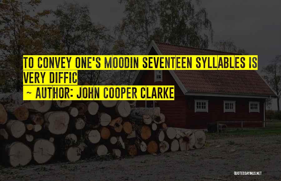 Seventeen Quotes By John Cooper Clarke