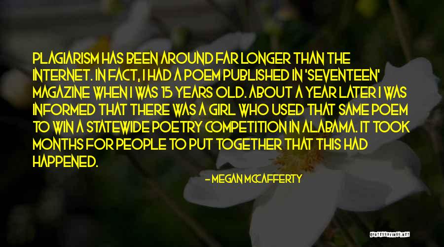 Seventeen Year Old Quotes By Megan McCafferty Seventeen Year Old Quotes By Megan McCafferty