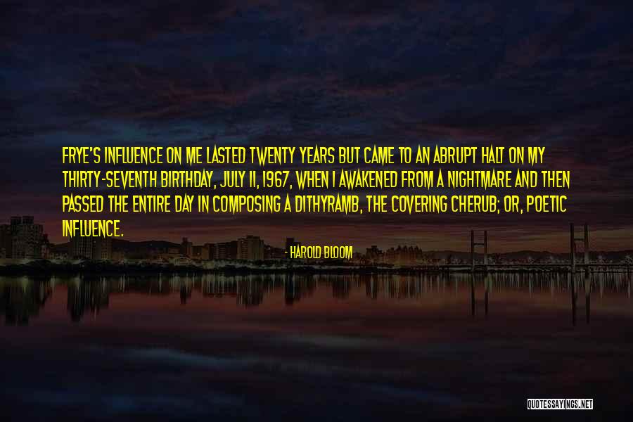 Seventh Birthday Quotes By Harold Bloom Seventh Birthday Quotes By Harold Bloom