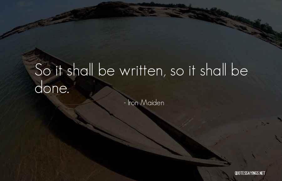 Seventh Son Quotes By Iron Maiden