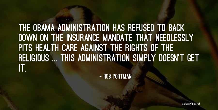 Several Insurance Quotes By Rob Portman