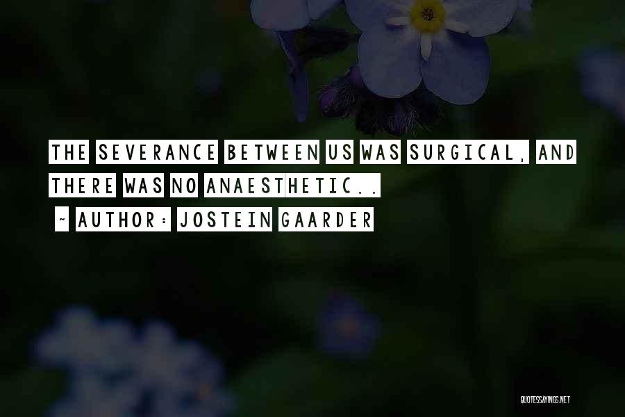 Severance Quotes By Jostein Gaarder