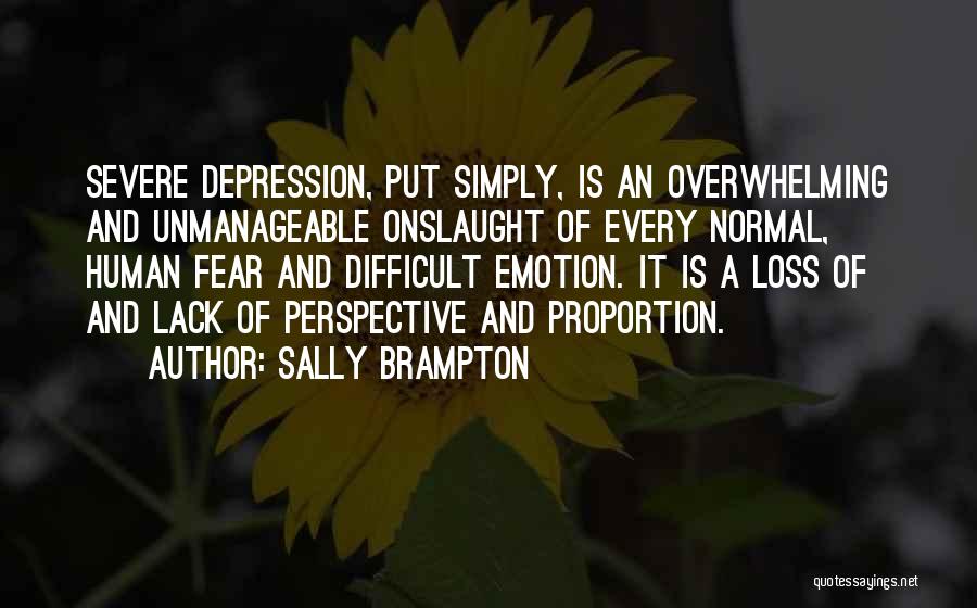 Severe Depression Quotes By Sally Brampton