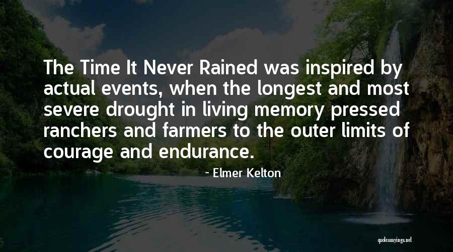 Severe Drought Quotes By Elmer Kelton