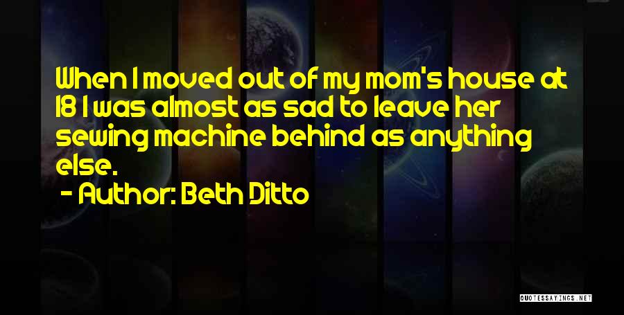 Sewing Quotes By Beth Ditto