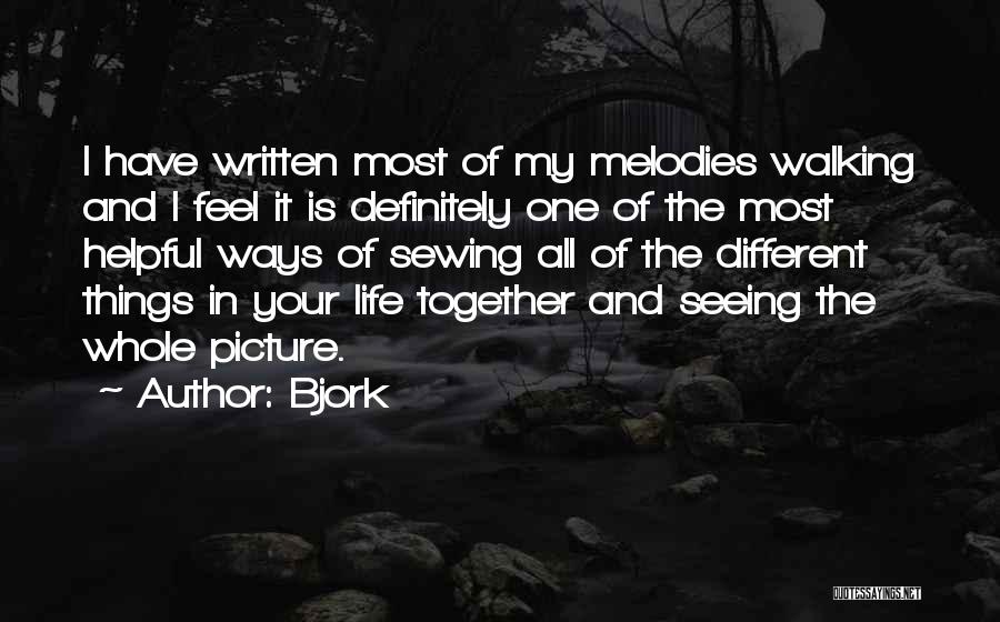 Sewing Quotes By Bjork