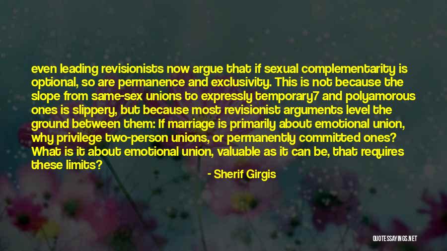 Sexual Union Quotes By Sherif Girgis Sexual Union Quotes By Sherif Girgis