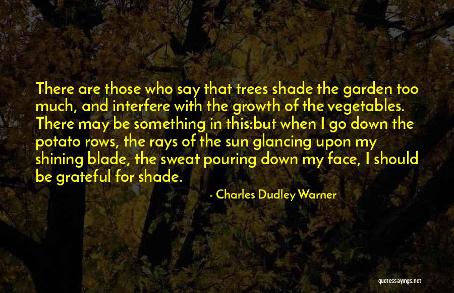 Shade And Sun Quotes By Charles Dudley Warner Shade And Sun Quotes By Charles Dudley Warner