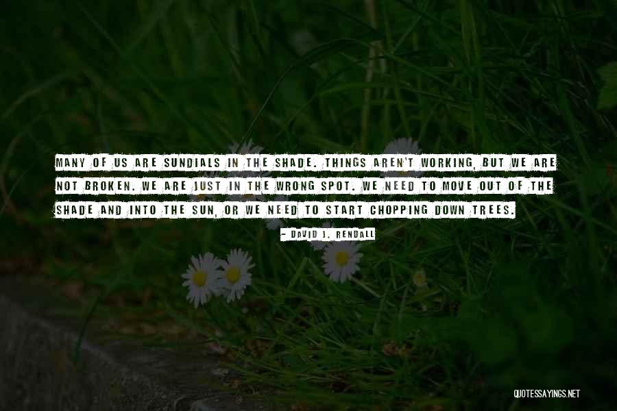 Shade And Sun Quotes By David J. Rendall Shade And Sun Quotes By David J. Rendall