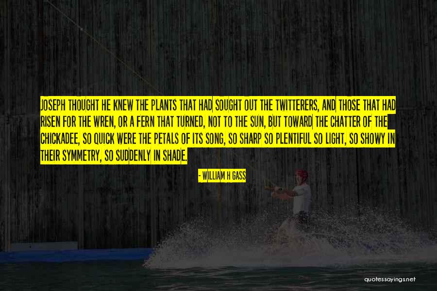 Shade And Sun Quotes By William H Gass Shade And Sun Quotes By William H Gass