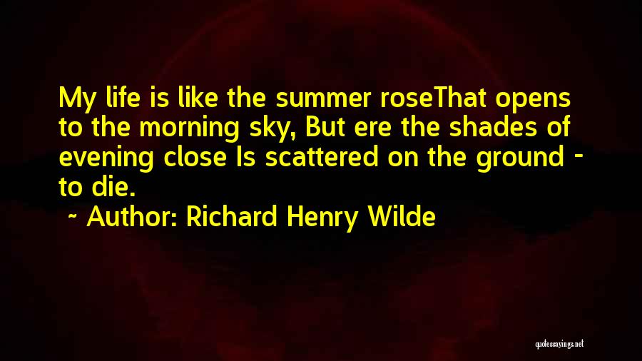 Shades Of Life Quotes By Richard Henry Wilde