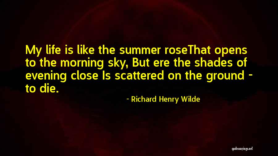 Shades Of Life Quotes By Richard Henry Wilde