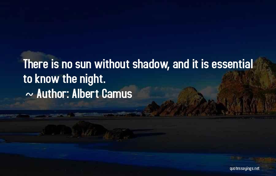 Shadow And Sun Quotes By Albert Camus