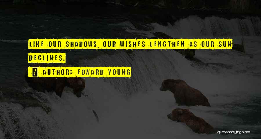 Shadow And Sun Quotes By Edward Young