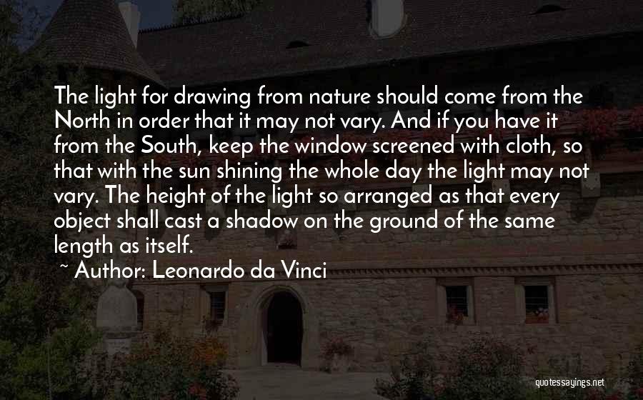 Shadow And Sun Quotes By Leonardo Da Vinci